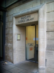 Entrance to the Radcliffe Science Library