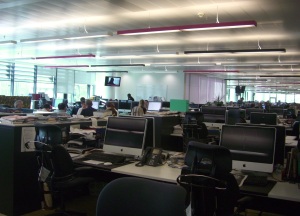Inside the Guardian newspaper offices